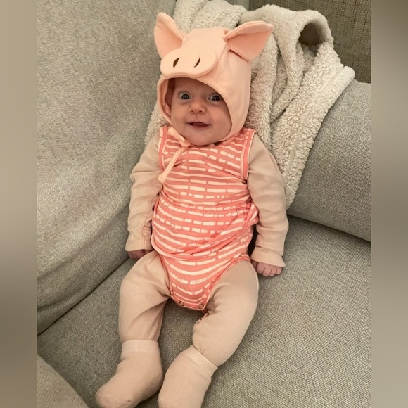 Pig piglet baby infant Halloween costume - Picture 3 of 5